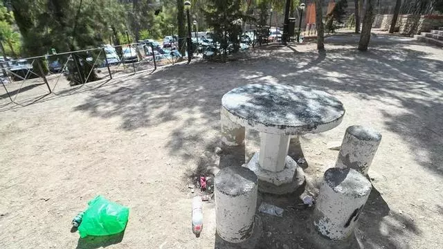 Vecinos de Porfirio Pascual en Elche denuncian la suciedad y dejadez de sus parques