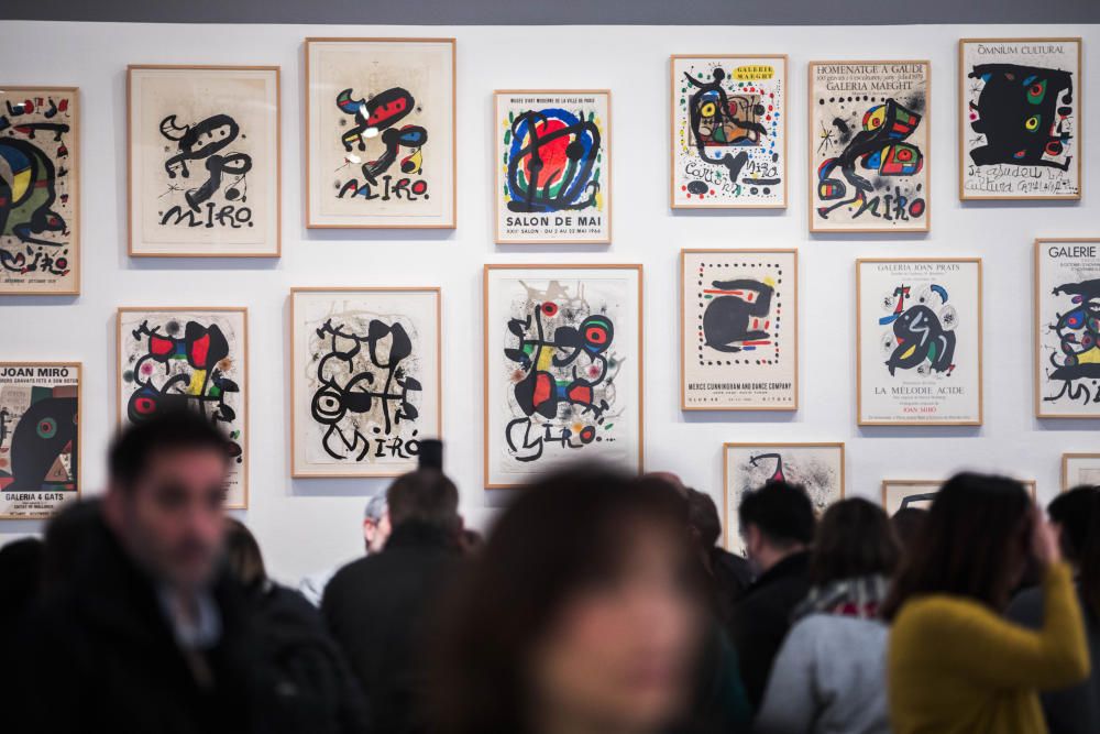 Inauguración de una muestra sobre Miró en el IVAM