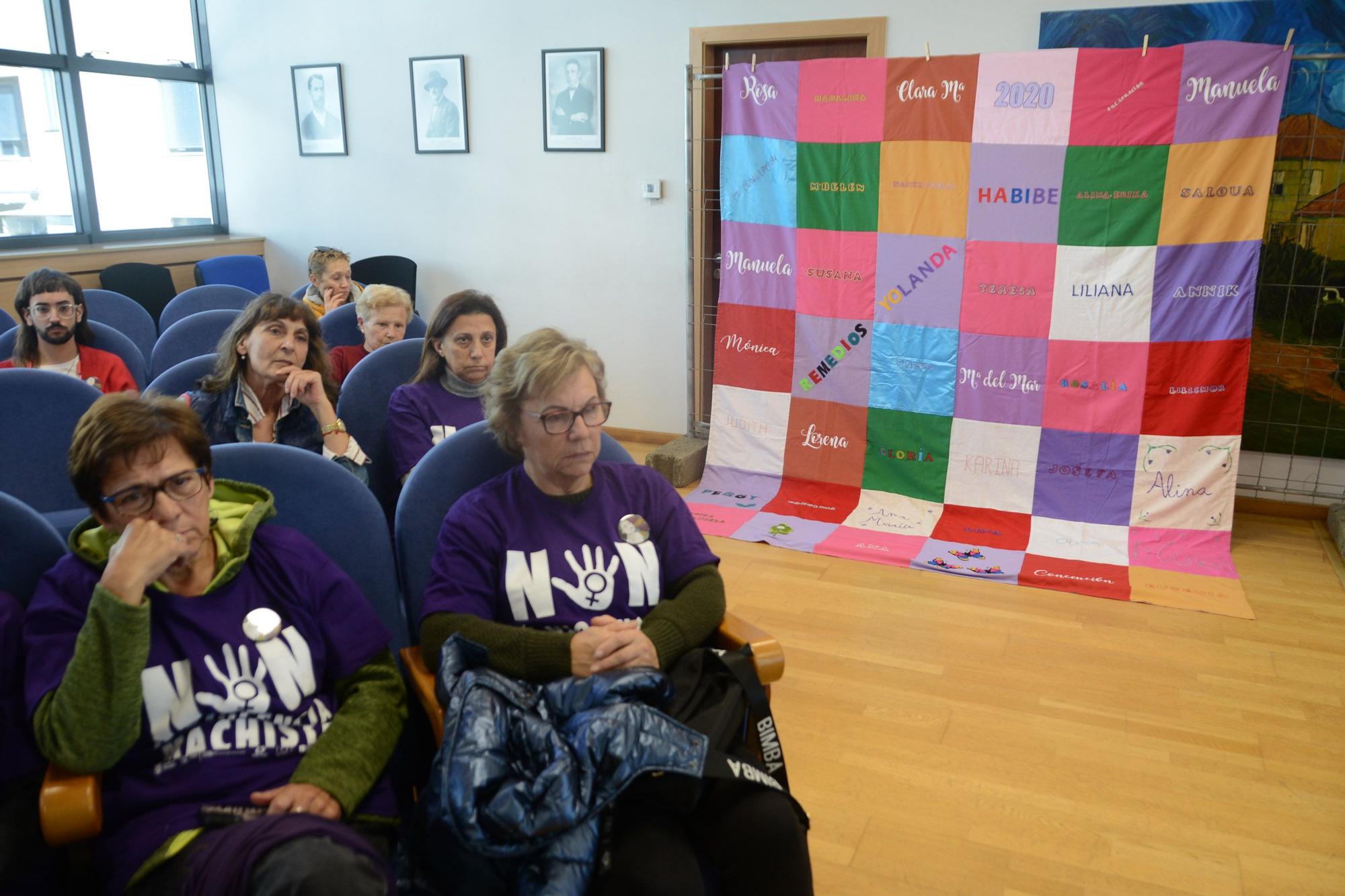 La celebración del Día Internacional contra las Violencias Machistas en Moaña