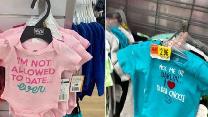 La foto que refleja la sexualización de la ropa infantil