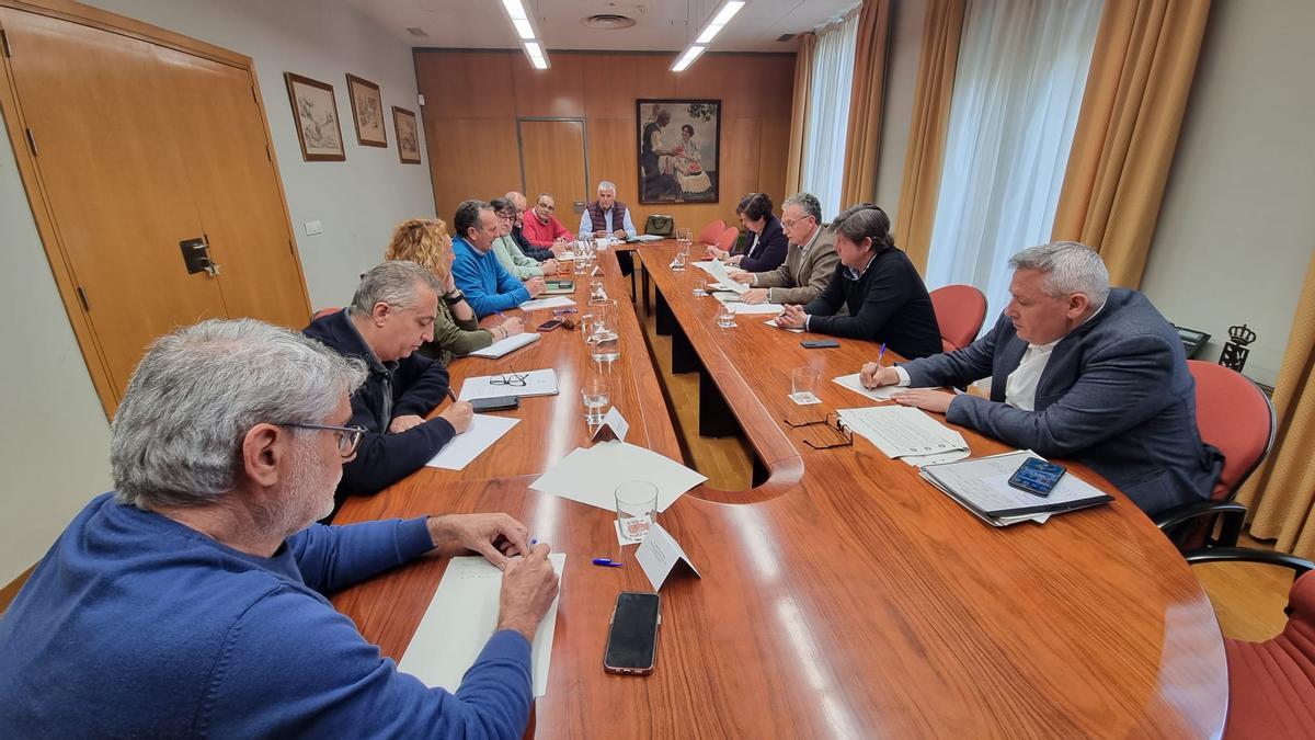 Un momento de la reunión celebrada el pasado martes.