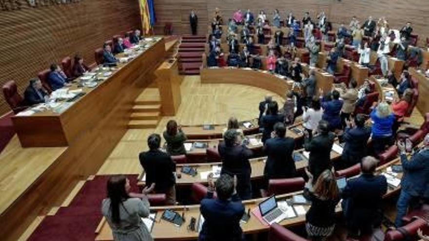 Pleno de las Cortes Valencianas celebrado en febrero.