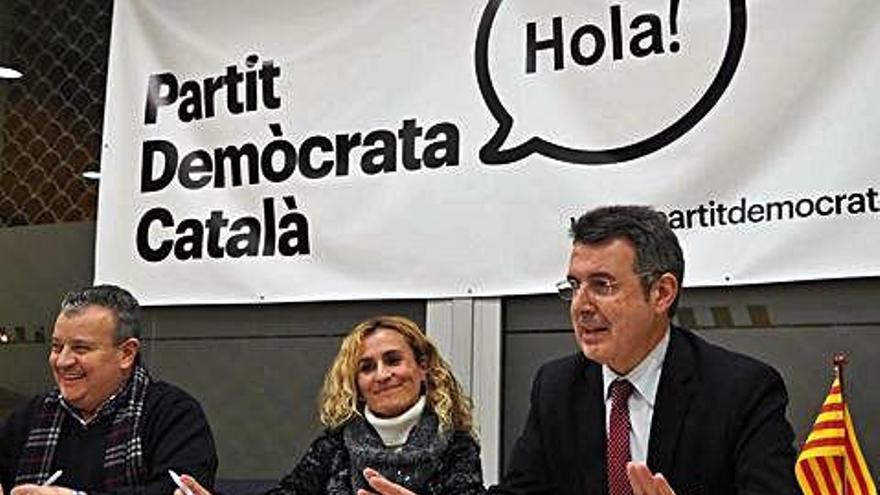 Noguer, després de ser proclamat cap de llista.