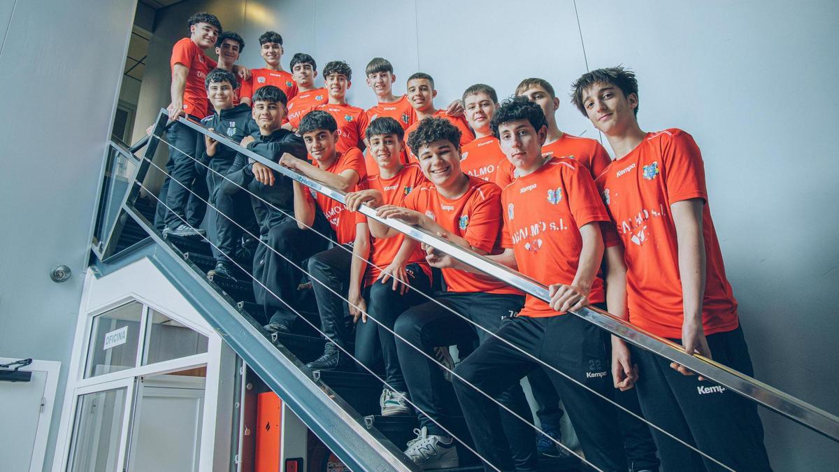 Equipo del Disalmo Cangas de categoría cadete masculina.