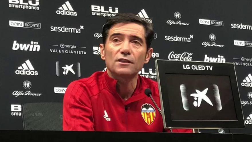 Marcelino analiza el partido contra el Sevilla y el calendario que le espera al Valencia CF