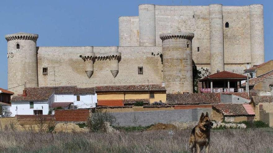 Castillo de los Sarmiento en Fuentes de Valdepero (Palencia) construido en el siglo XV.