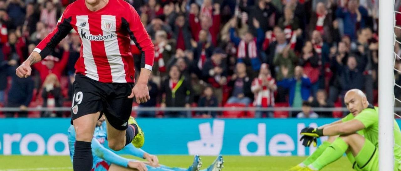 Ibai Gómez celebra un gol durante su larga etapa en el Athletic Club en Primera División. | TWITTER