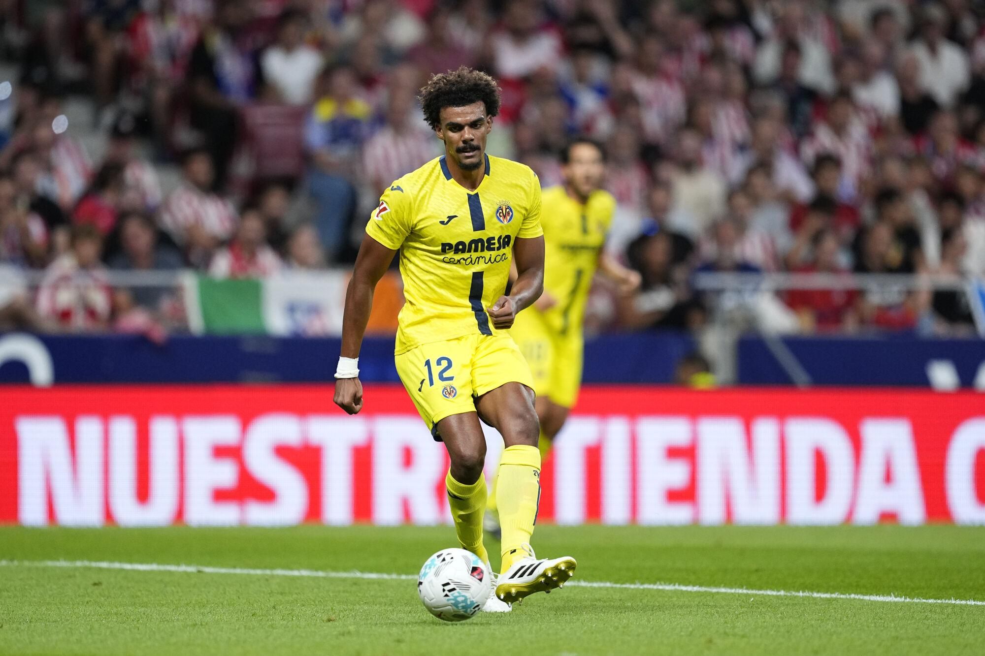 Renato Veiga of Villarreal CF in action during the Spanish League, LaLiga EA Sports, football match played between Atletico de Madrid and Villarreal CF at Riyadh Air Metropolitano stadium on September 13, 2025, in Madrid, Spain. AFP7 13/09/2025 ONLY FOR USE IN SPAIN. Oscar J. Barroso / AFP7 / Europa Press;2025;SOCCER;SPAIN;SPORT;ZSOCCER;ZSPORT;Atletico de Madrid v Villarreal CF - LaLiga EA Sports