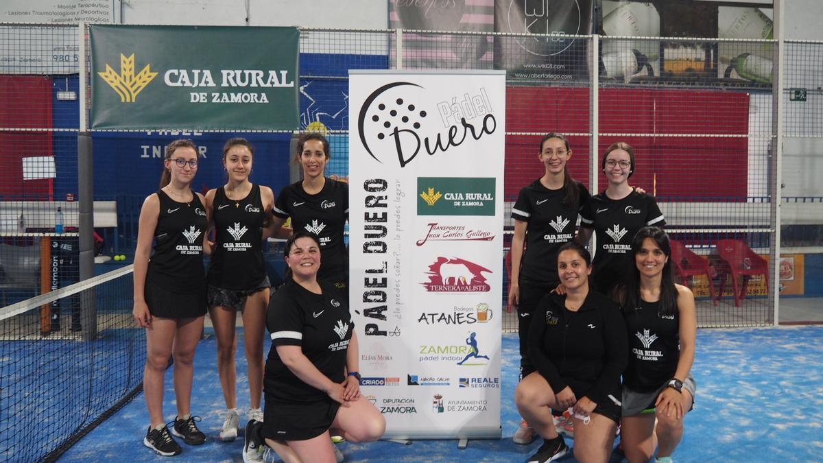 El equipo Pádel Duero Caja Rural de Zamora.