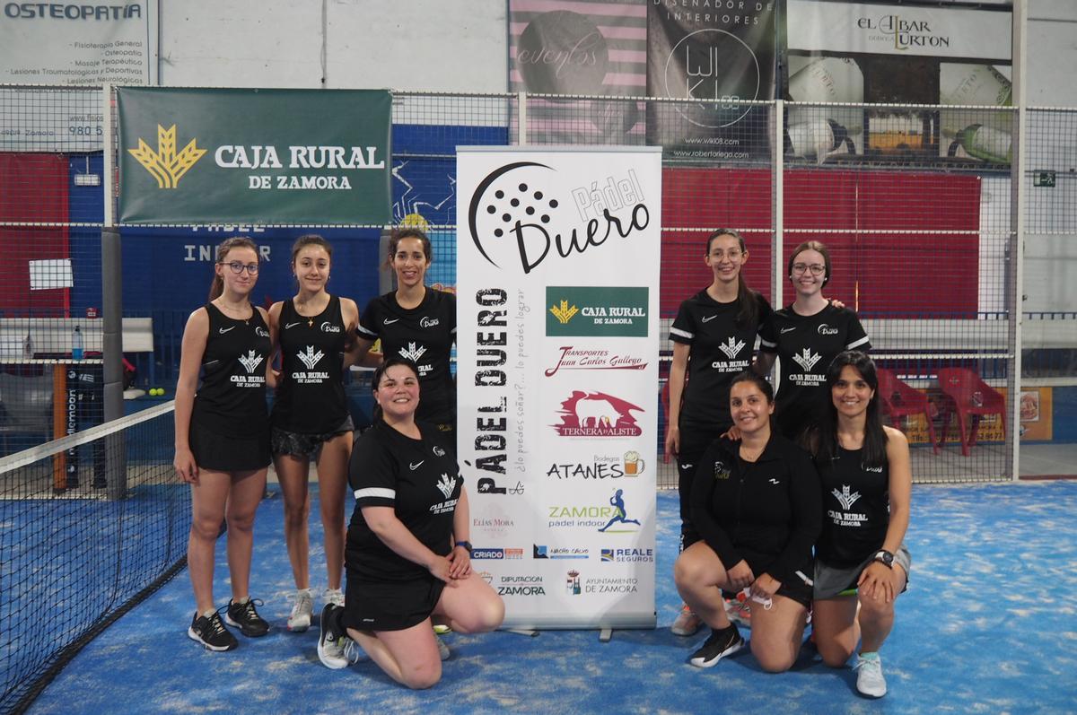 El equipo Pádel Duero Caja Rural de Zamora.
