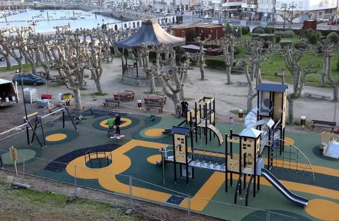 Así es el nuevo parque infantil de A Palma en Baiona