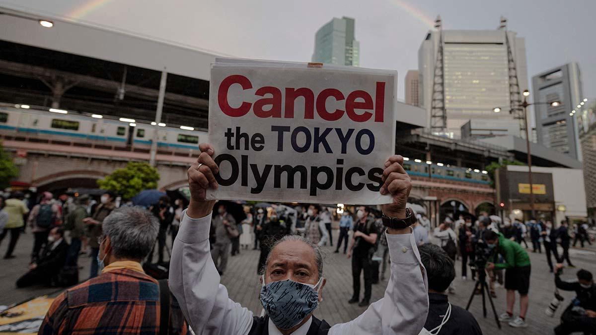 No cesan las protestas en Tokio por los Juegos Olímpicos