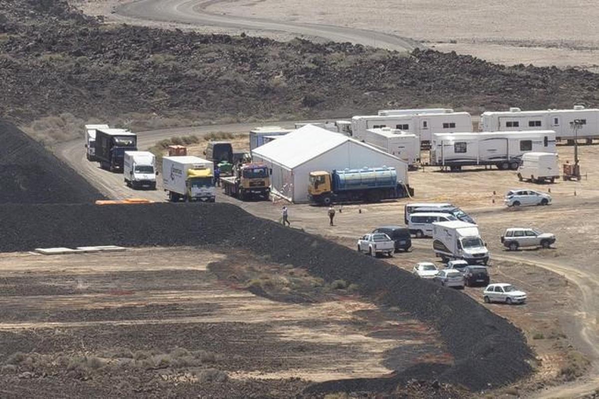 FUERTEVENTURA - BRAD PÌTT RODANDO UNA ESCENA DE LA PELICULA �?Allied�? - 24-05-16 - FOTO: GABRIEL FUSELLI