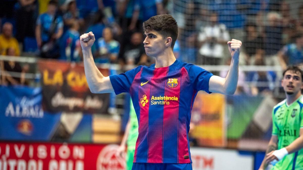 Barcelona, en su victoria contra el Valdepeñas (6-4) de los cuartos de final