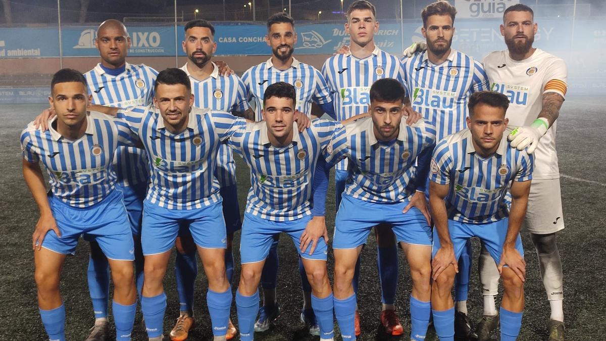 Once titular del CF Gandia ante el CD Soneja