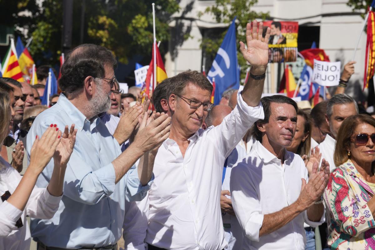 Manifestación del PP contra la amnistía en Madrid