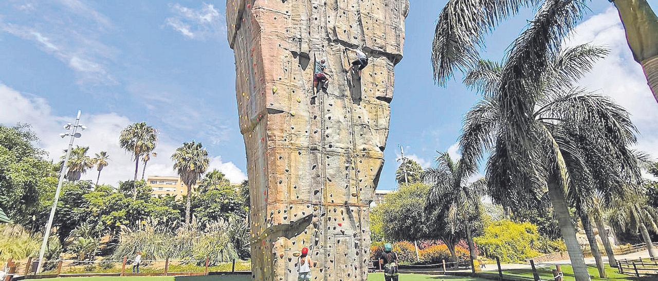 Una imagen del rocódromo de Juan Pablo II en Las Palmas de Gran Canaria.