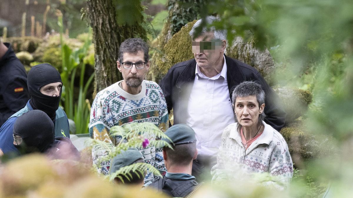 Antom García Matos y Asunción Losada, cuando fueron detenidos