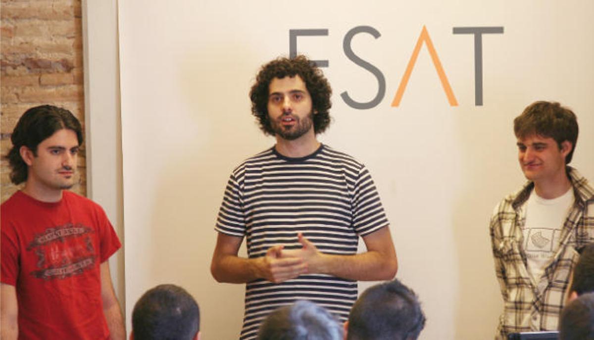 Brad Borne, Lucas González y Tim Lander en ESAT