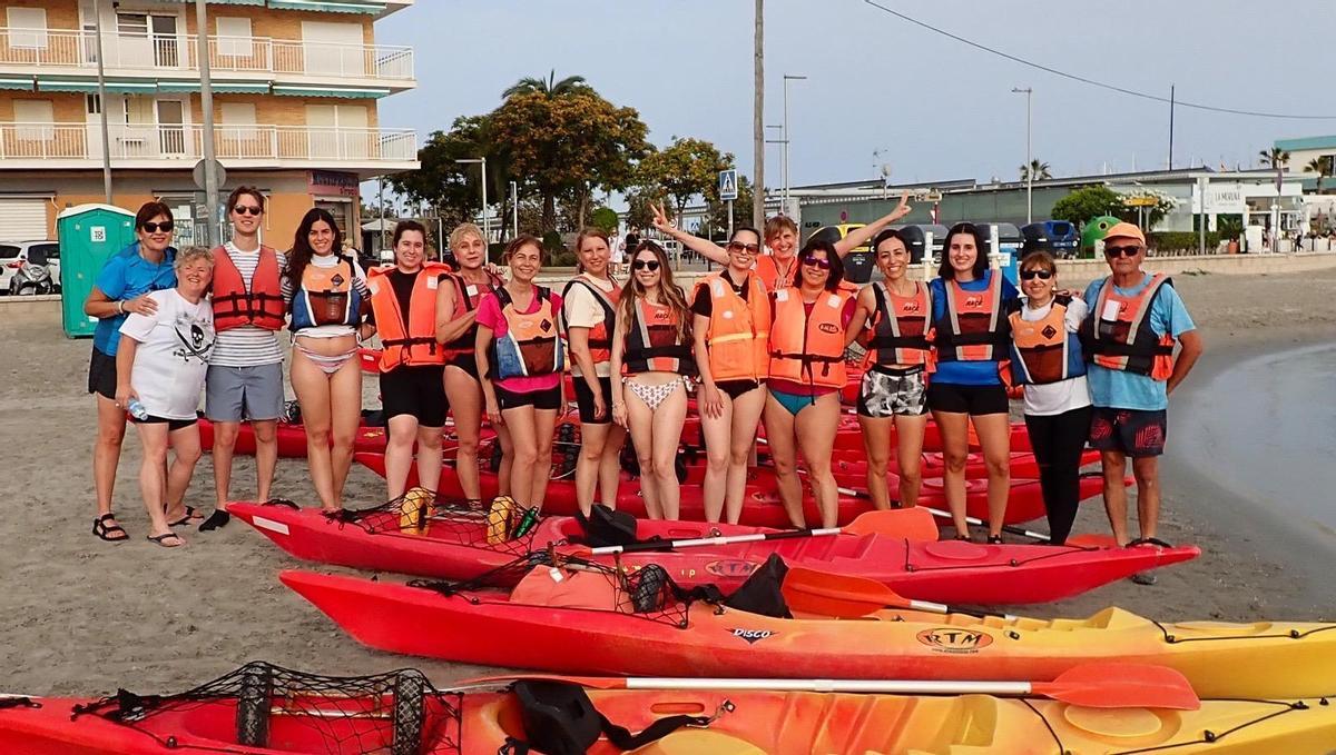El taller de kayak triunfó entre los distintos programas