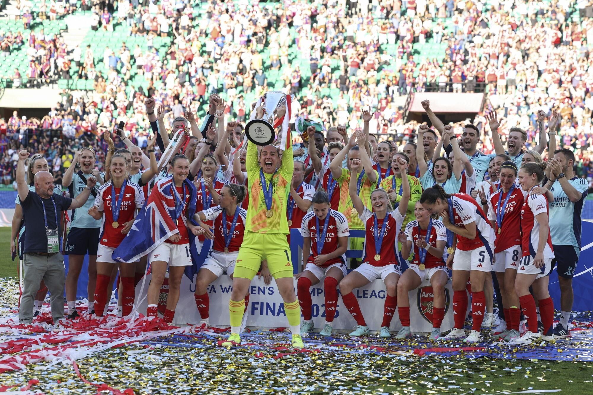 Les imatges de l'Arsenal - Barça de la final de la Champions femenina