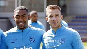 Malcom y Arthur hicieron buenas migas en el Barcelona