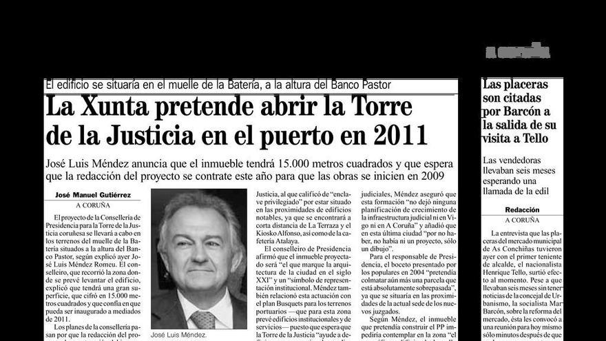 Página de LA OPINIÓN del 5 de marzo de 2008.