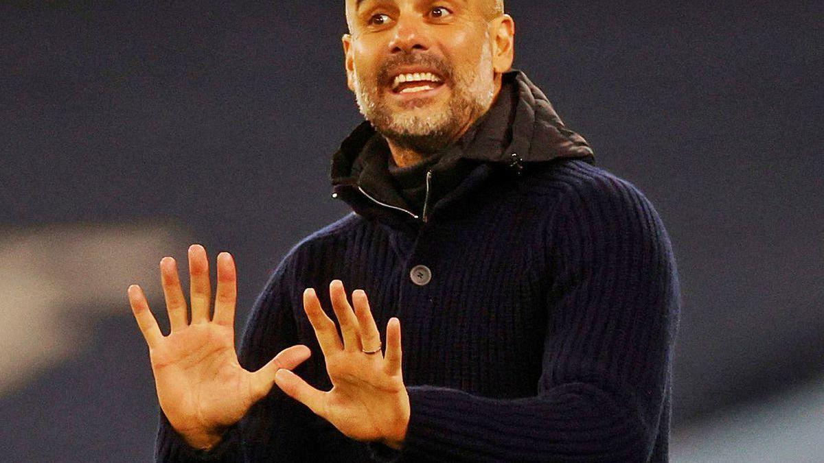 Pep Guardiola, técnico del Manchester City.