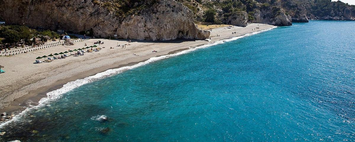 Playa de Cantarriján, en Granada