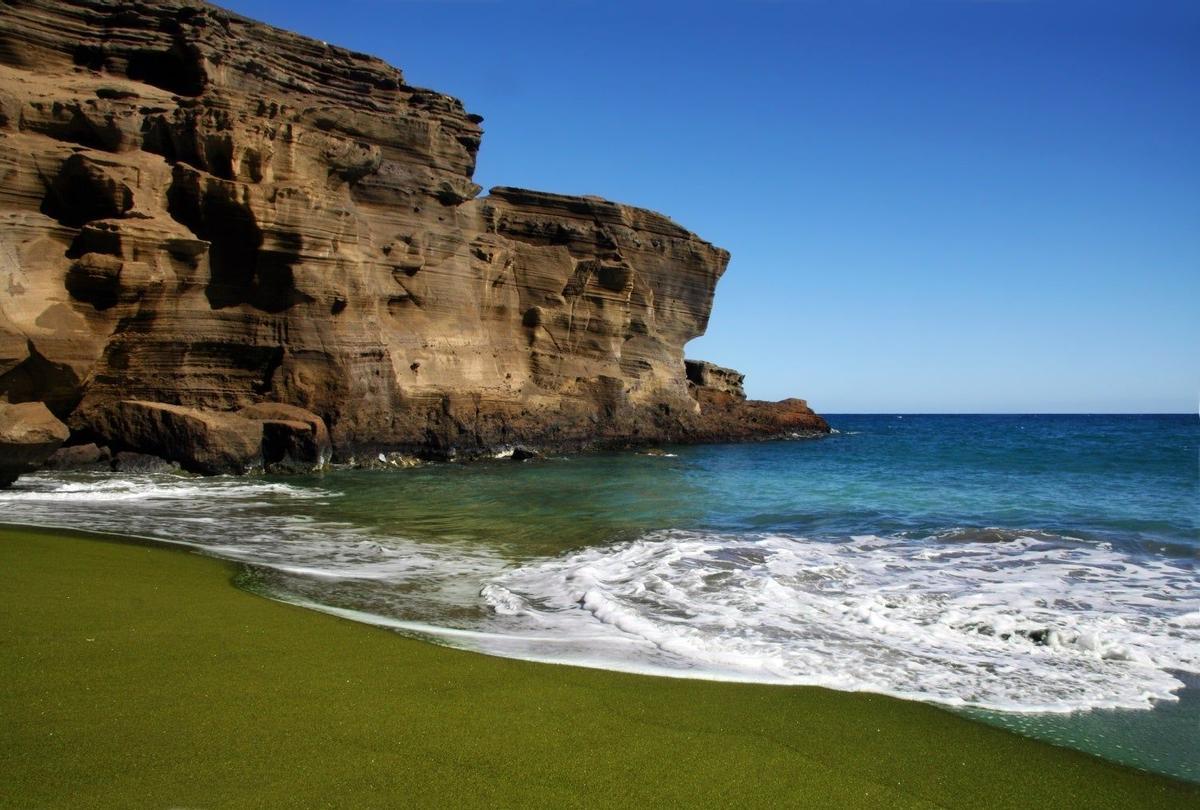 Papakolea, playas colores