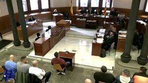 Imagen del juicio contra los Casuals extorsionadores