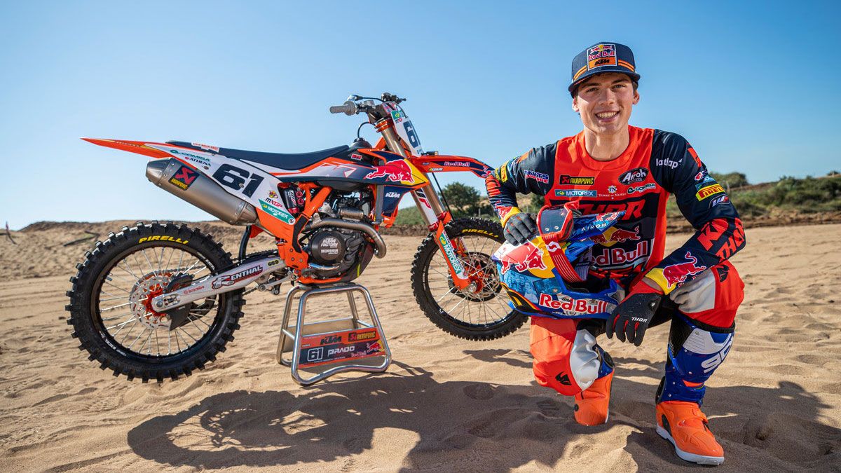 Jorge Prado, bicampeón del mundo de motocross