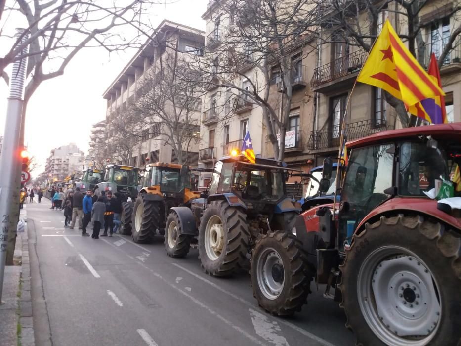 Tractorada a Girona.