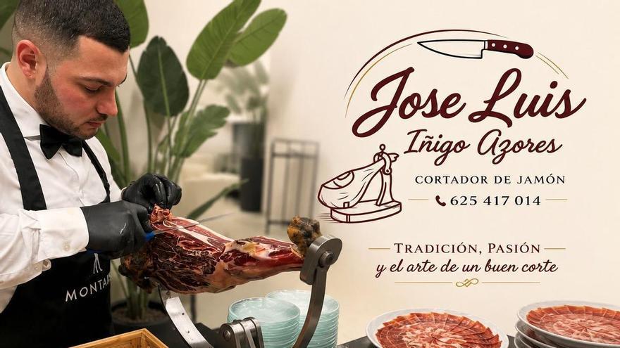 José Luis Íñigo Azores, un cortador de jamón de palco VIP