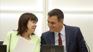 Pedro Sánchez y Cristina Narbon, en una imagen de archivo.