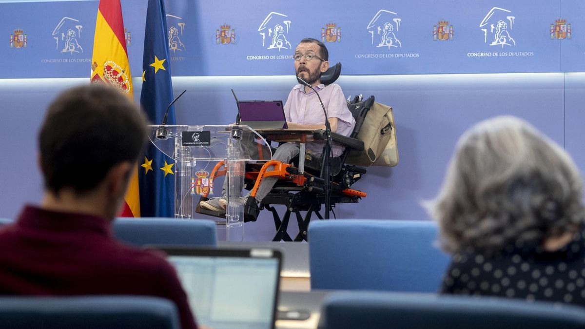 El portavoz de Unidas Podemos en el Congreso, Pablo Echenique.