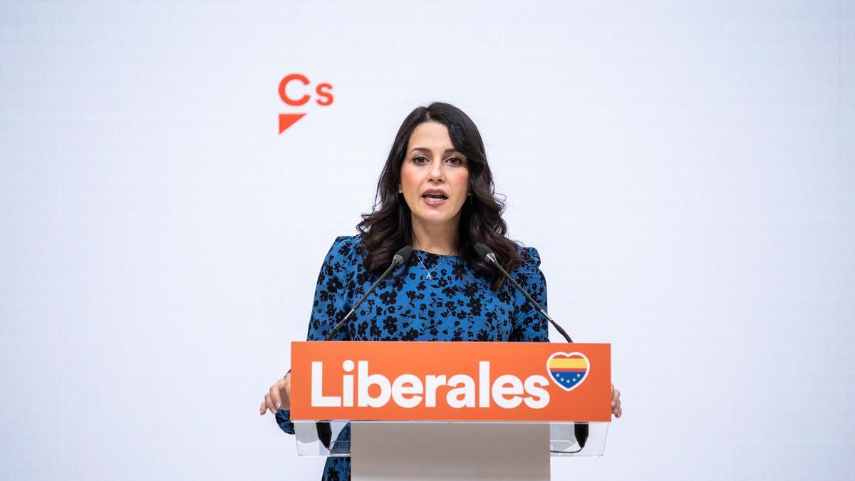 La líder de Ciudadanos, Inés Arrimadas.