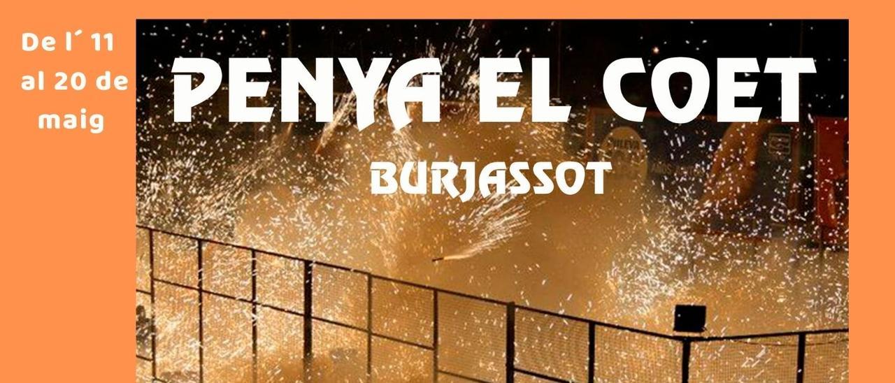 Cartel del XXV Aniversario de la &#039;Penya El Coet&#039; de Burjassot