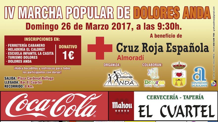 La IV Marcha Popular por Dolores recaudará fondos para Cruz Roja