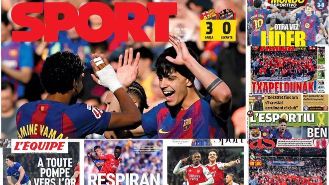 Estas son las portadas de la prensa deportiva de hoy