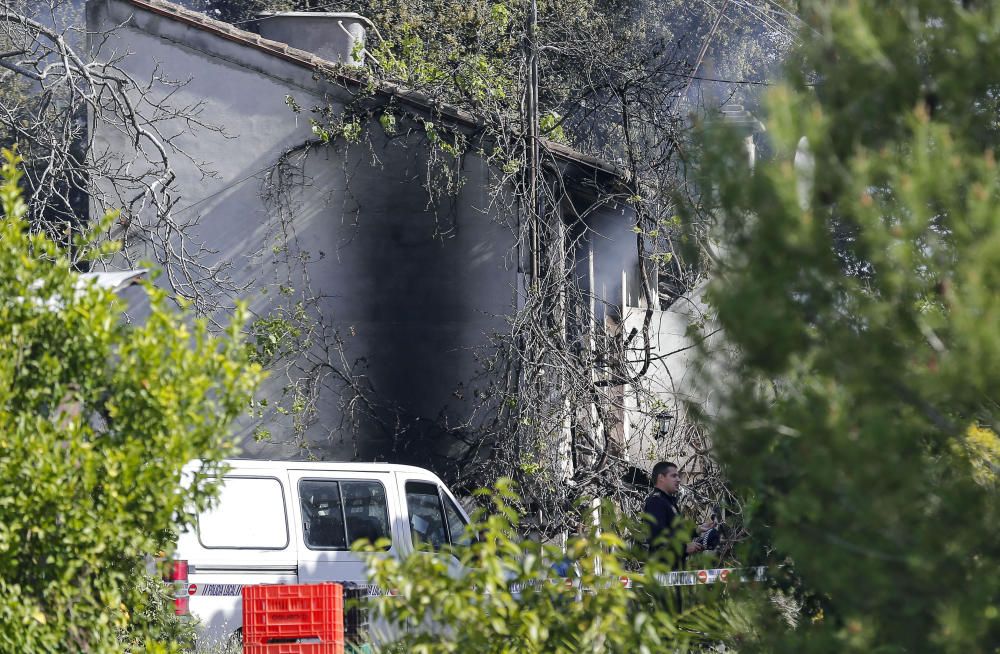 Dos muertos en el incendio de un caserío en l'Alcúdia