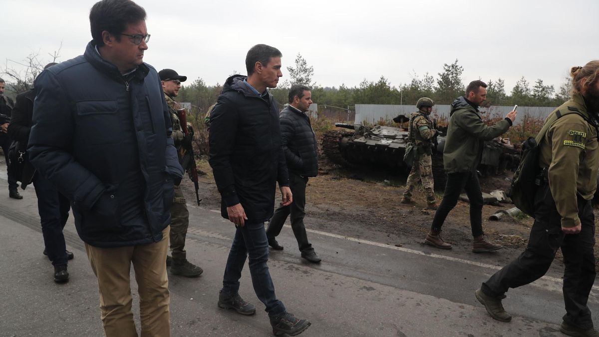 La visita del presidente del Gobierno de España, Pedro Sánchez, a Ucrania durante la guerra.