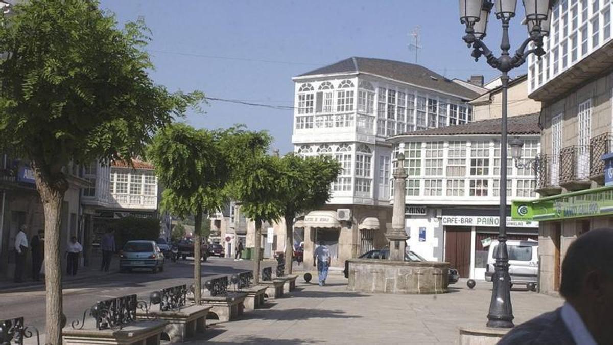 Vista del núcleo urbano de Pobra de Trives.