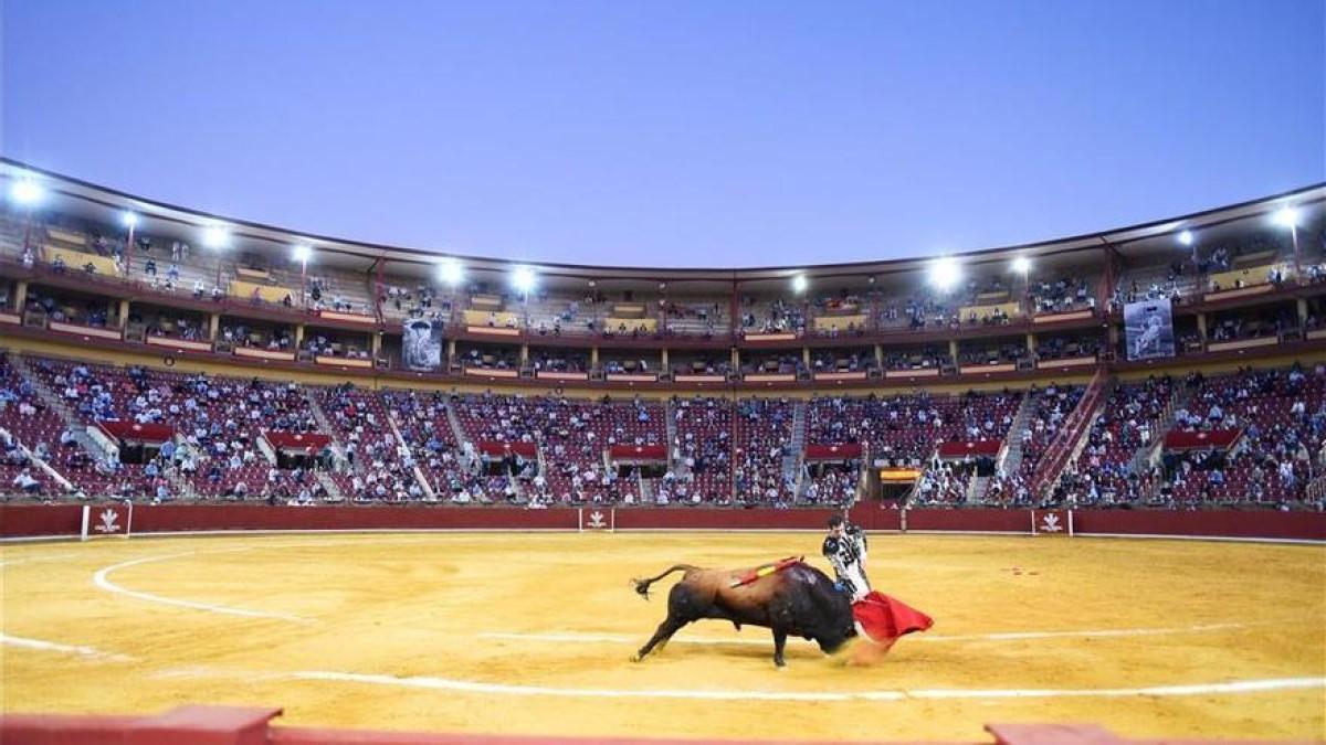 Corrida en la plaza de toros de Los Califas.