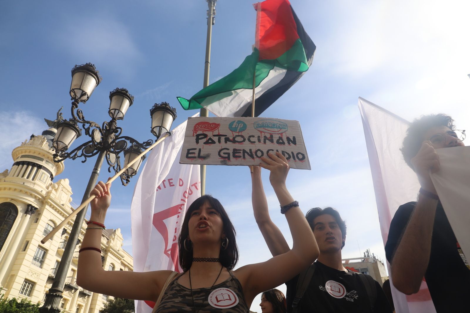 La manifestación estudiantil por Palestina, en imágenes