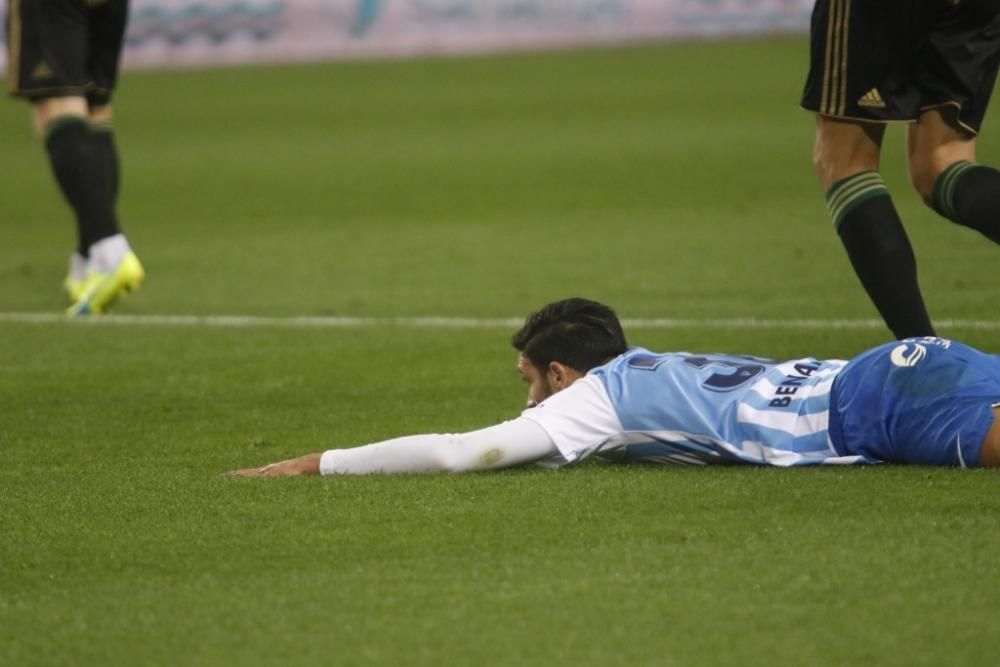 Partido del Málaga CF y la Ponferradina en La Rosaleda.