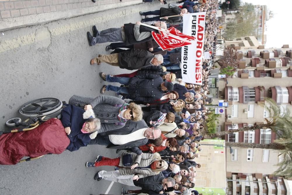 Manifestación por unas pensiones dignas en Murcia