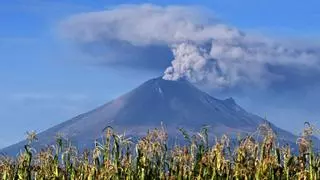 El volcán Popocatépetl, en México, volvió a cobrar vida.