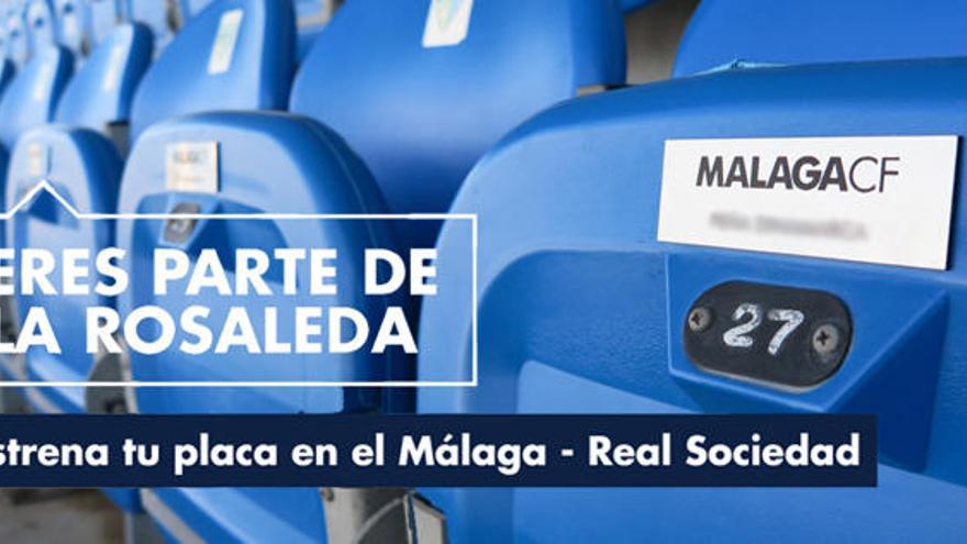 Cartel promocional del Málaga CF.