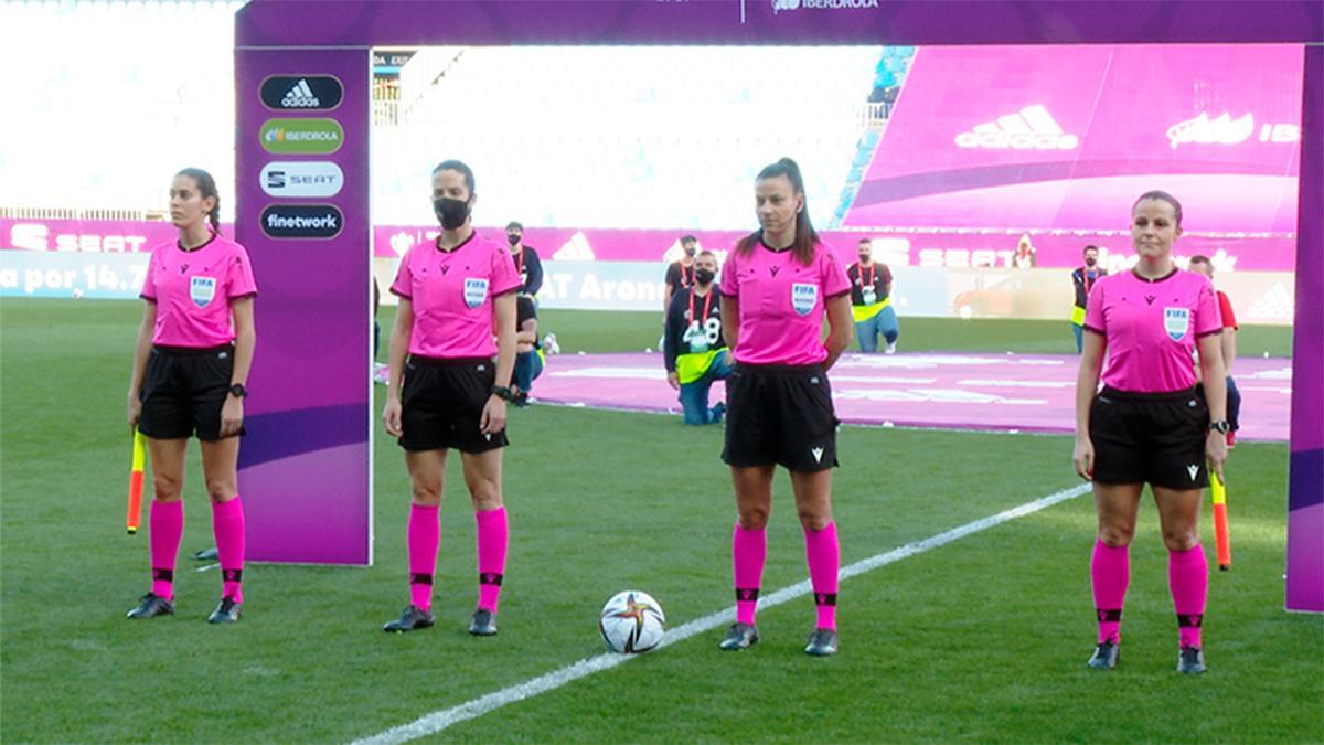 Zulema González González arbitró su primera final en La Rosaleda